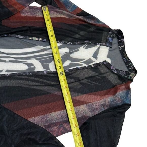 Alberto Makali Sheer Artsy Cardigan Gothic Fairy Whimsical Grunge Size M - Picture 8 of 10